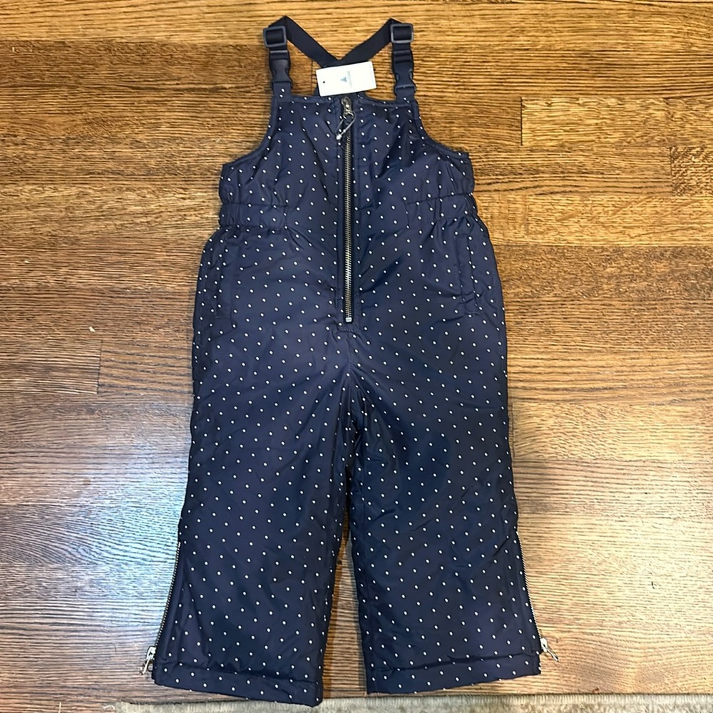 BABY GAP • NWT TODDLER SNOW BIB OVERALLS size 18-24 months
